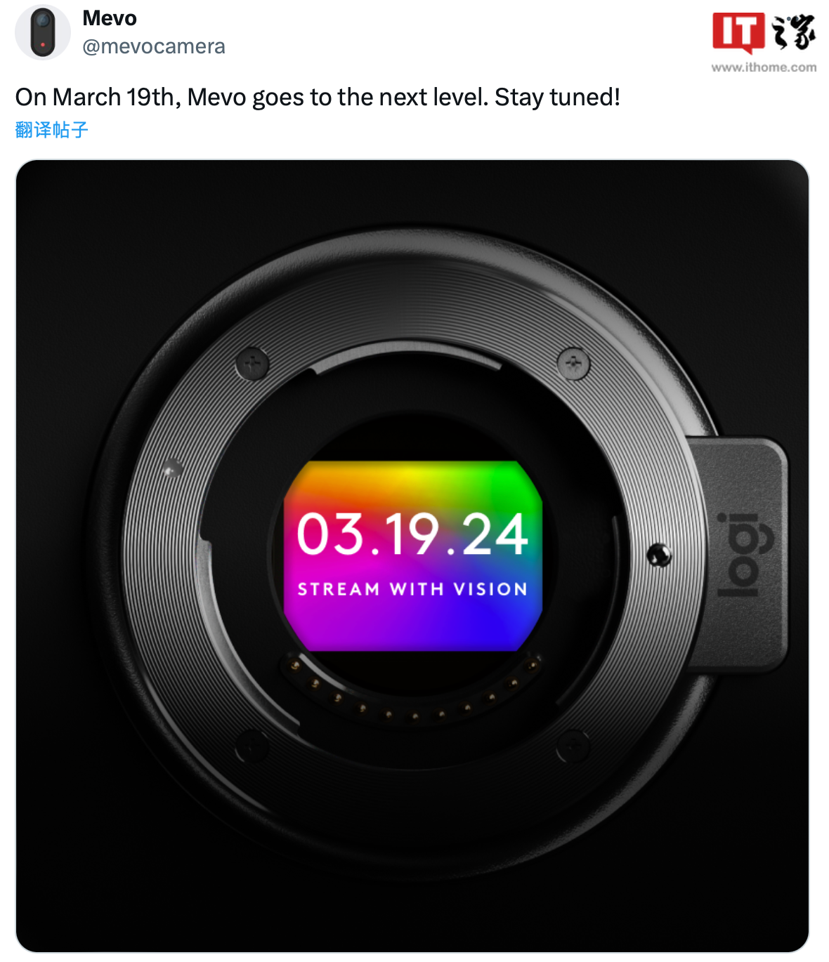 罗技 Mevo 官方预热
