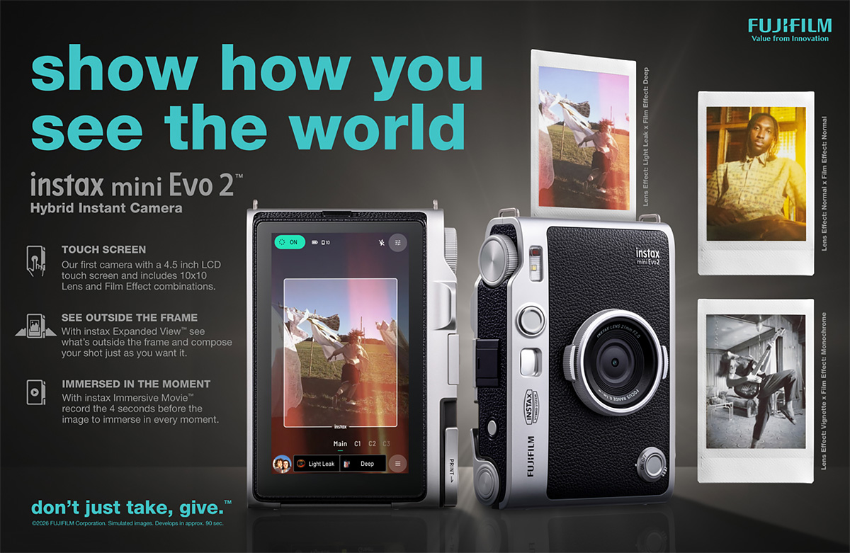 东方摄影|富士 instax mini Evo 2 数模一次成像相机