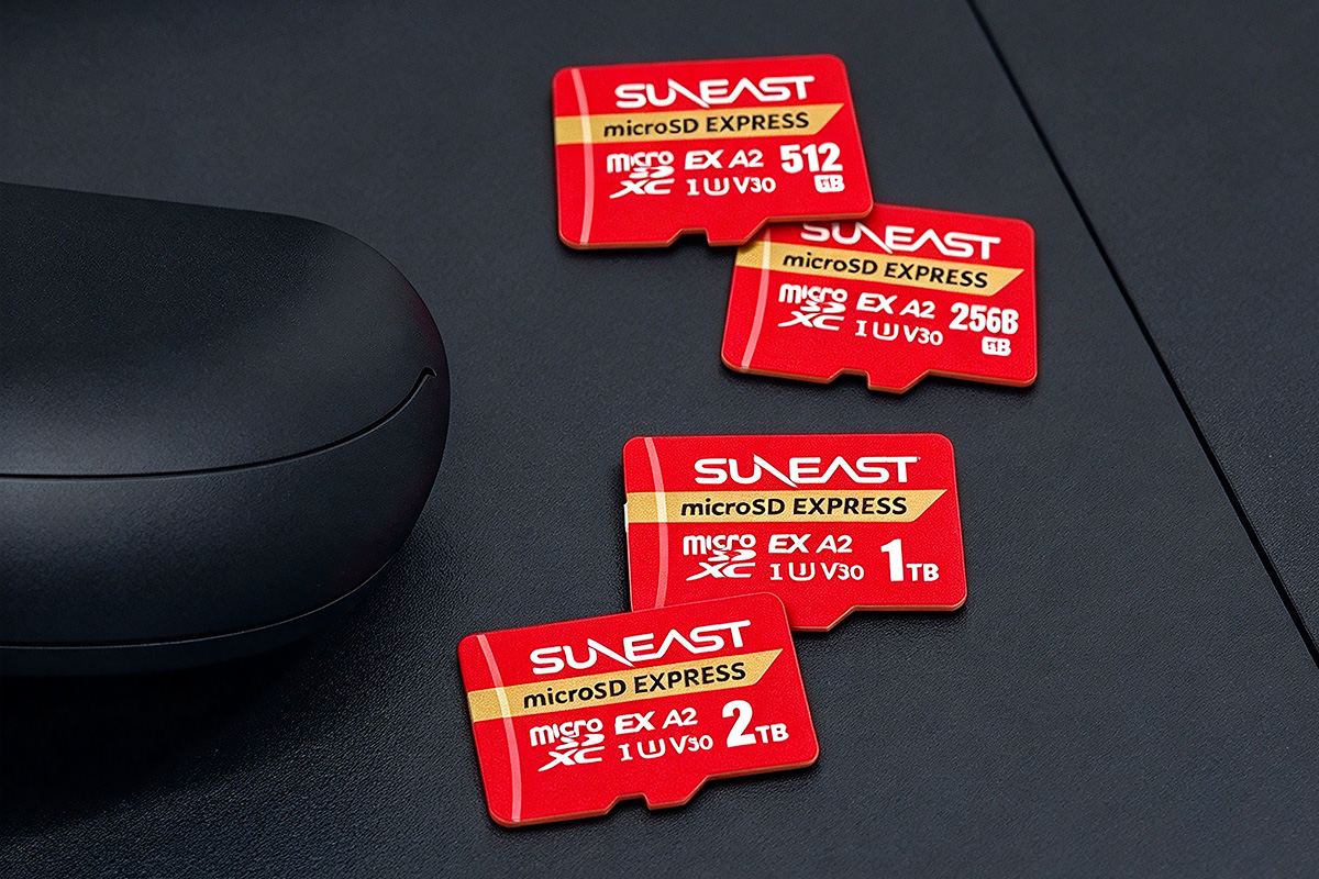 东方摄影|SUNEAST 2TB microSD Express 存储卡 系列产品图