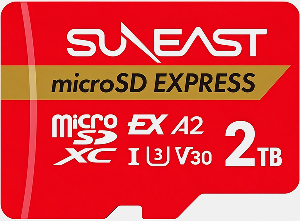 东方摄影|SUNEAST 2TB microSD Express 存储卡 产品设计图