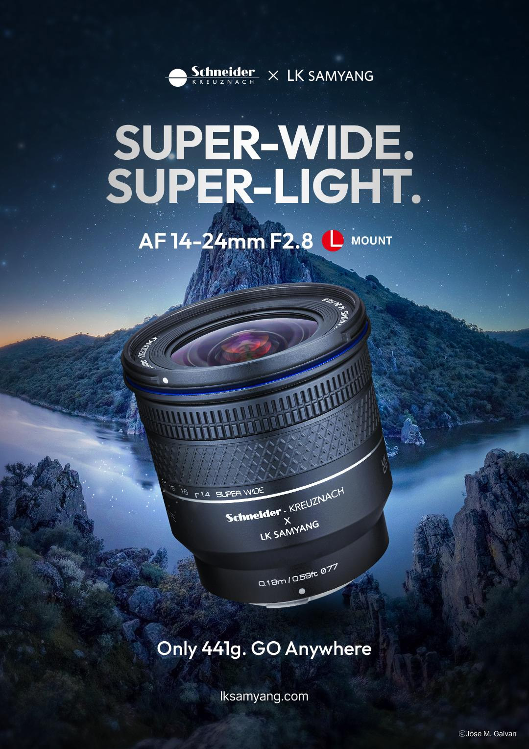 LK 三阳施耐德联名 14-24mm F2.8 L 卡口实拍图放出,轻量化超广风光镜头画质实测出炉