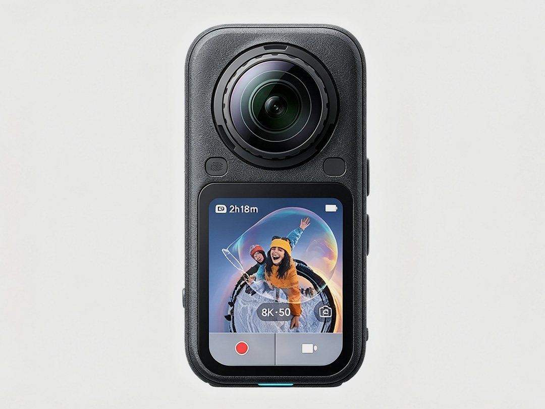 机身大幅精简 影石 Insta360 X6 全景相机完整渲染图曝光