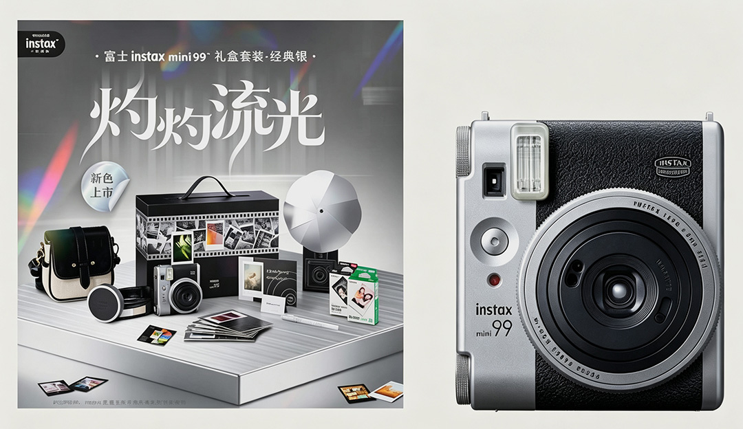 富士 instax mini 99 推出经典银新色 复古美学质感拉满