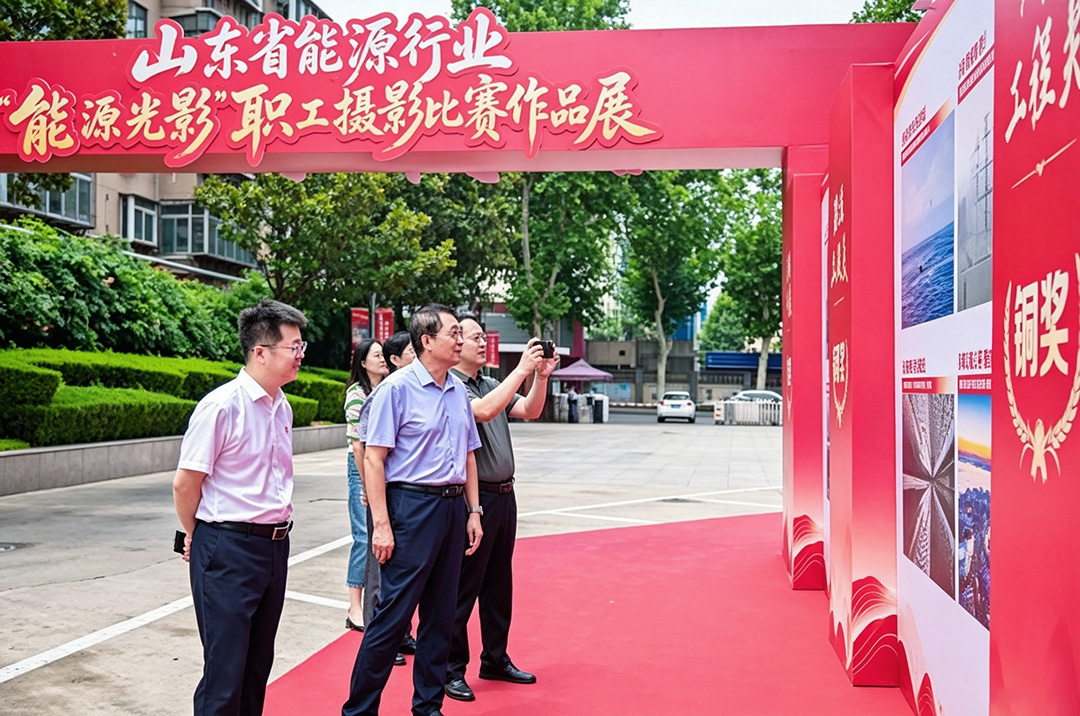 山东省能源行业庆祝建党105周年主题活动暨“能源光影”职工摄影比赛作品展开幕式在济南举办